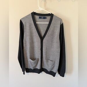 J. Crew Men’s Merino Wool Cardigan Gray Size Medium